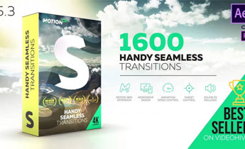 ﻿پروژه افترافکت مجموعه پلاگین ترانزیشن هندی سیملس (Handy Seamless Transitions Pack Script V5.3)