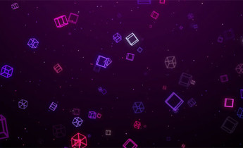 بک گراند ویدیویی مکعب و مربع متحرک