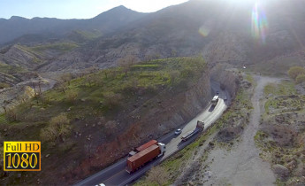 تصویر هوایی از جاده ایران