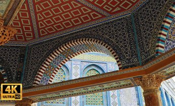 فیلم خام از نمای داخل مسجد