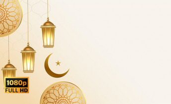 بک گراند ویدیویی نقوش و کادر اسلیمی ماه رمضان