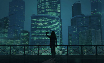 بک گراند ویدیویی ساختمان، دختر