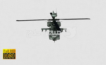 فوتیج ویدیویی هلیکوپتر جنگی