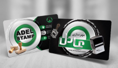 طرح لایه باز کارت ویزیت مهرسازی