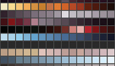 مجموعه ابزارهای فتوشاپ کد طیف رنگی