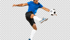 عکس برش خورده دوربری فوتبالیست