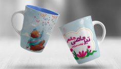 طرح لایه باز سابلیمیشن ماگ تبلیغاتی متولدین تیر