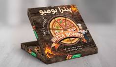 طح لایه باز جعبه پیتزا