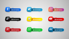 وکتور دکمه و لیبل