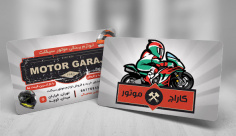 طرح لایه باز کارت ویزیت لوازم یدکی موتورسیکلت