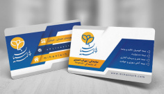 طرح لایه باز کارت ویزیت بیمه پارسیان