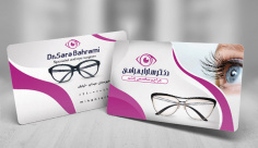 طرح لایه باز کارت ویزیت چشم پزشکی