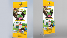 طرح لایه باز استند شرکت تولید لوازم کشاورزی سبزینه