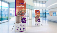 طرح لایه باز استند شرکت تولید فرش و موکت