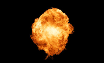 فوتیج ویدیویی انفجار آتش