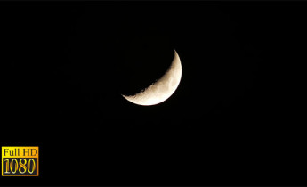 فوتیج ویدیویی حرکت کره ماه