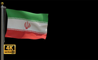 فوتیج ویدیویی پرچم ایران