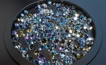 بک گراند ویدیویی الماس های براق  رنگارنگ