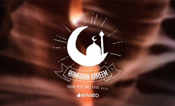 پروژه افترافکت نمایش متن گرافیکی ماه رمضان