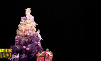 فوتیج ویدیویی درخت کریسمس