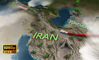 فیلم عبور قطار از کشور ایران و ترکیه