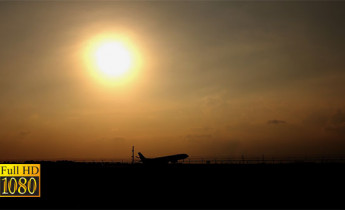 فوتیج ویدیویی برخاستن هواپیما