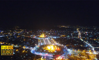 تصویر هوایی از کربلا و عزاداری اربعین حسینی