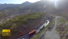 تصویر هوایی از جاده ایران