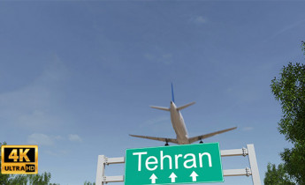 فوتیج ویدیویی ورود هواپیما به تهران