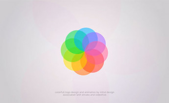 پروژه افترافکت لوگو دایره رنگارنگ