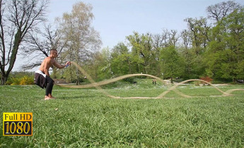 فوتیج ویدیویی تمرین با طناب