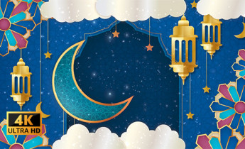 بک گراند ویدیویی نقوش و کادر ماه رمضان