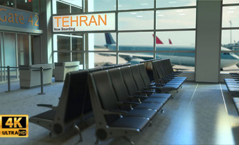 فوتیج ویدیویی فرودگاه تهران