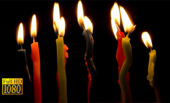 فوتیج ویدیویی تایم لپس شمع