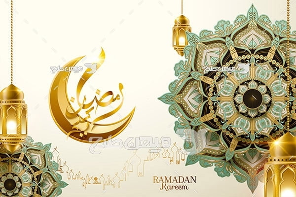 وکتور ماه رمضان