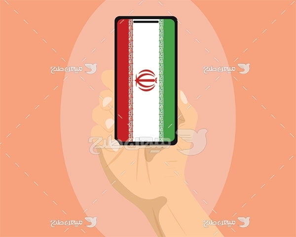 وکتور پرچم ایران