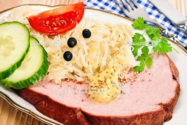 عکس خوراک استیک گوشت