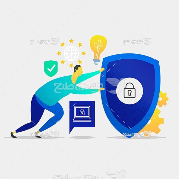 وکتور کاراکتر سیکوریتی