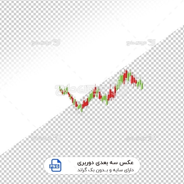 عکس برش خورده سه بعدی سیگنال رنگی