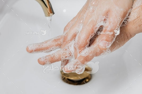 عکس شستشوی دست با صابون