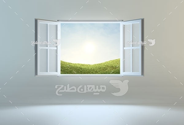 عکس پنجره به سوی طبیعت