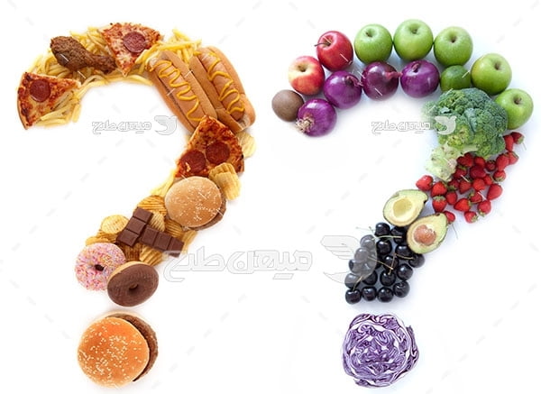 عکس تبلیغاتی غذا میوه و سبزیجات