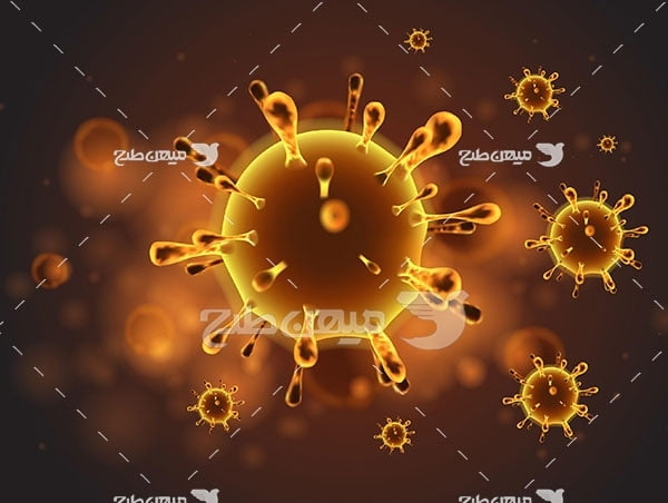 وکتور شکل ویروس