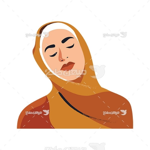 وکتور زن مسلمان