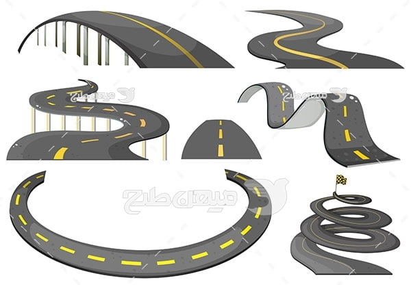 وکتور خط کشی خیابان