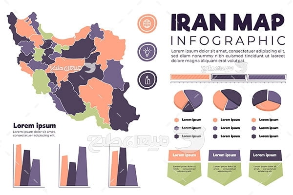 وکتور نقشه ایران اسلامی
