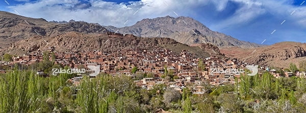 عکس روستای ابیانه قرمز اصفهان