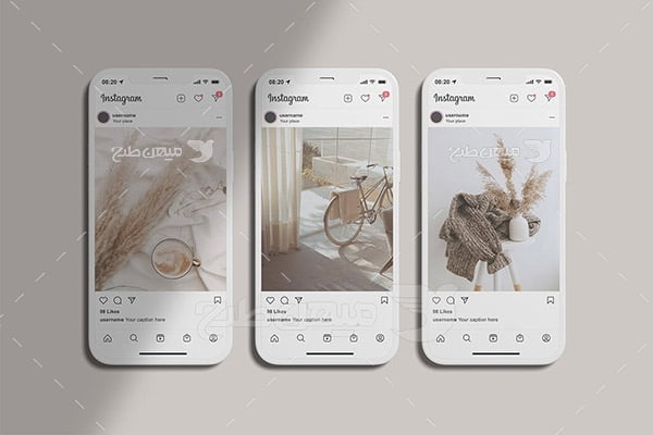 طرح موکاپ اینستاگرام