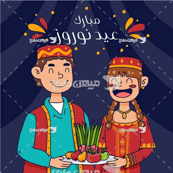 وکتور عید نوروز و هفت سین