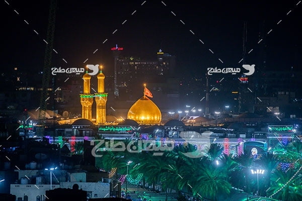 عکس با کیفیت گنبد امام حسین (ع) کربلا